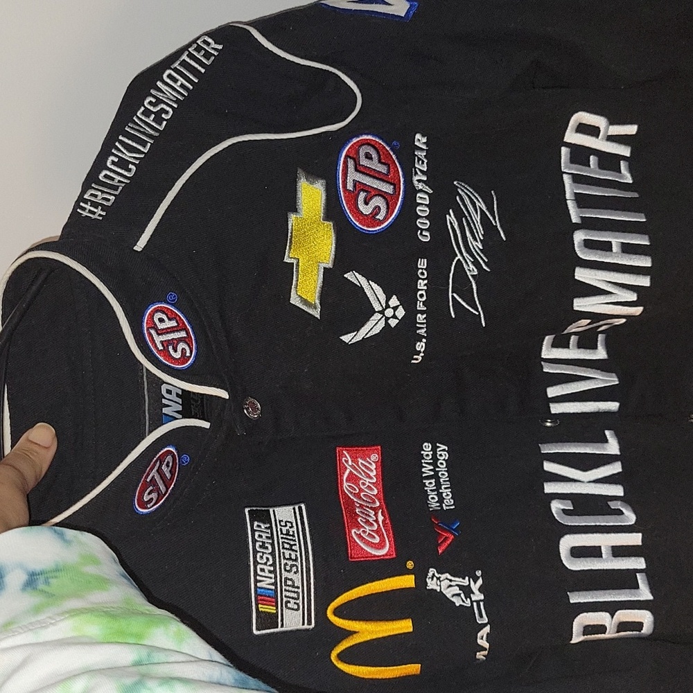 Black lives matter Nascar jacket